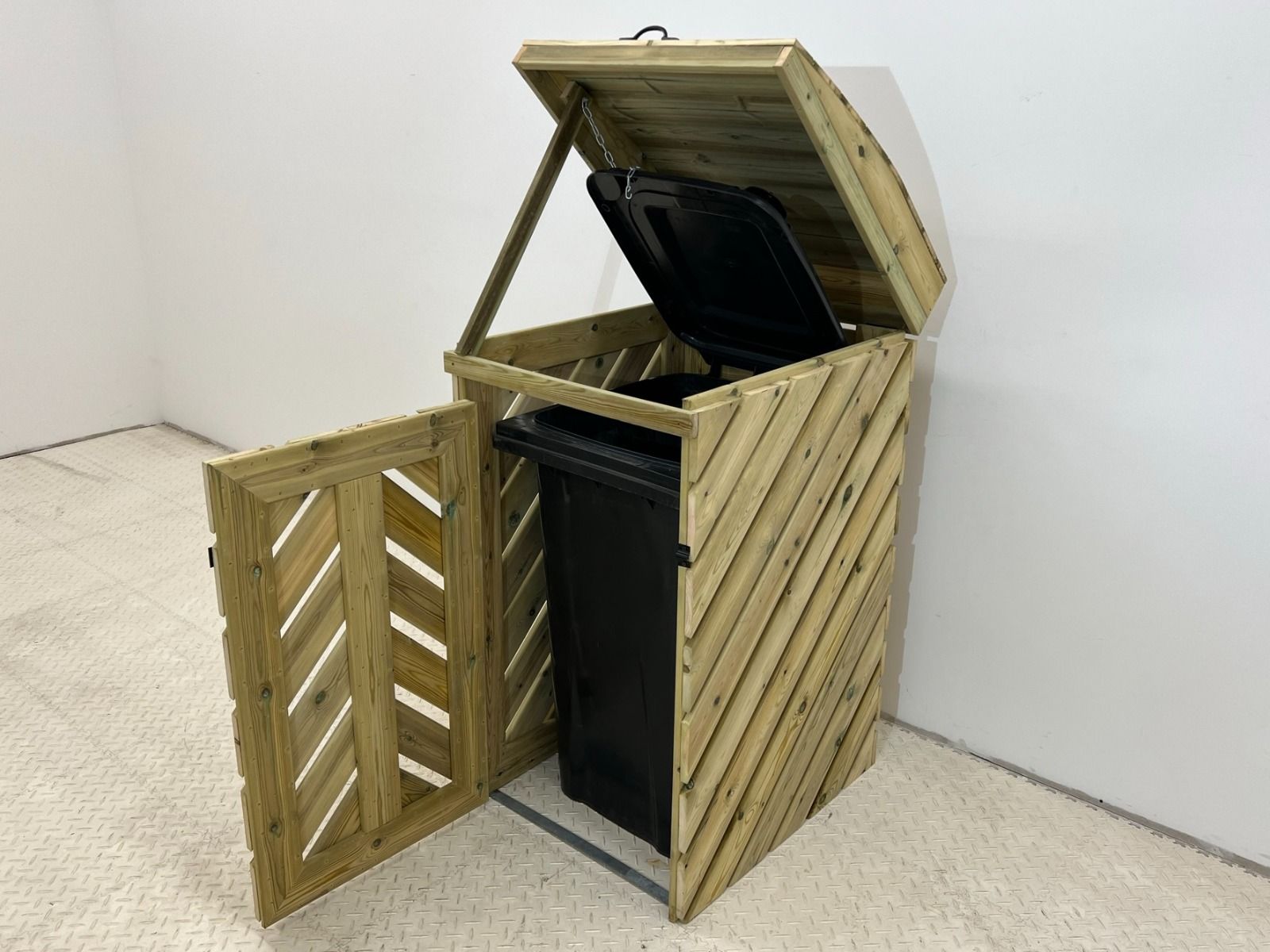 VerdiBin Wheelie Bin Storage Unit | Wooden Bin Store &amp; Hideaway | 1&ndash;4 Bins
