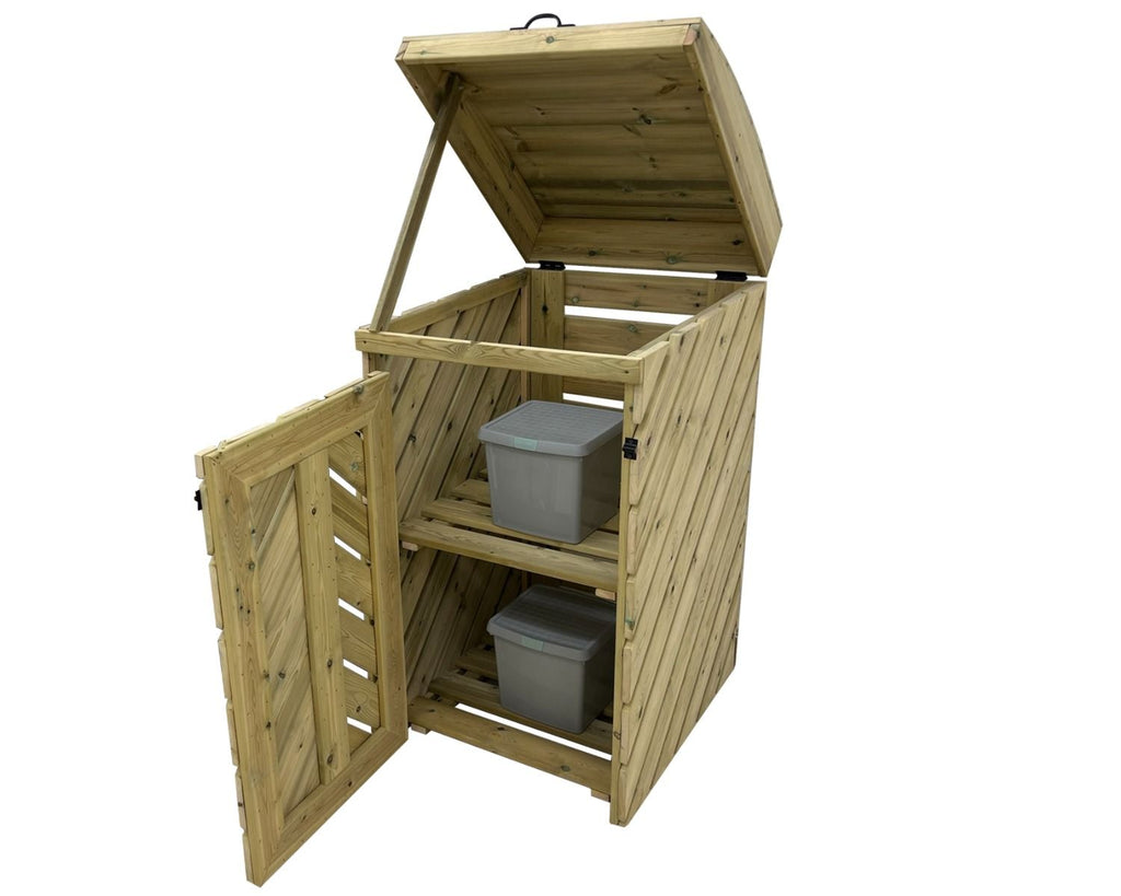 VerdiBin Wheelie Bin Storage Unit | Wooden Bin Store &amp; Hideaway | 1&ndash;4 Bins