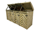 VerdiBin Wheelie Bin Store | 1–4 Bin Pressure Treated Timber Bin Storage