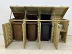 VerdiBin Wheelie Bin Store | 1–4 Bin Pressure Treated Timber Bin Storage