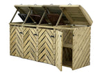 VerdiBin Wheelie Bin Store | 1–4 Bin Pressure Treated Timber Bin Storage