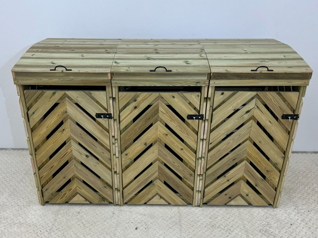 VerdiBin Wheelie Bin Storage Unit | Wooden Bin Store &amp; Hideaway | 1&ndash;4 Bins