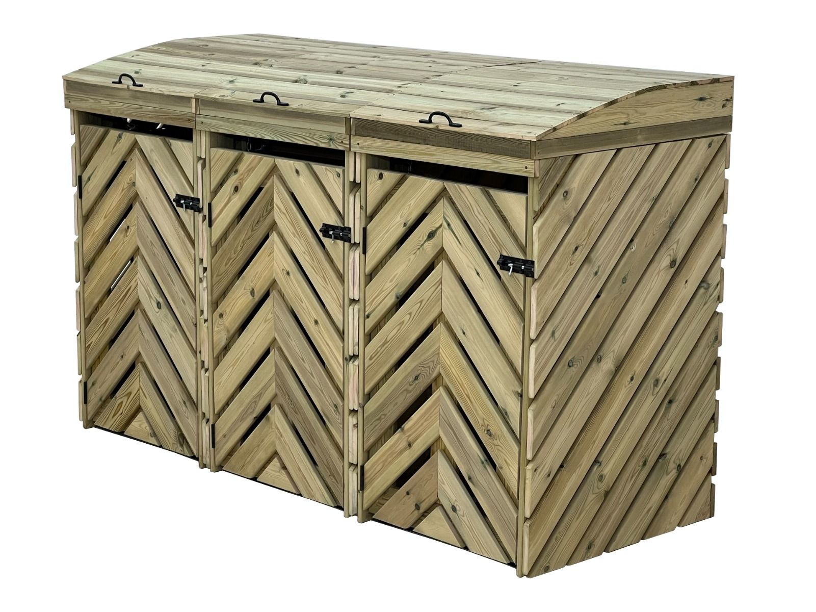 VerdiBin Wheelie Bin Storage Unit | Wooden Bin Store &amp; Hideaway | 1&ndash;4 Bins