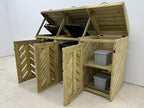 VerdiBin Wheelie Bin Store | 1–4 Bin Pressure Treated Timber Bin Storage