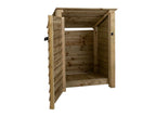 Wooden Garden Tool Storage with Shelf (Roof Sloping Back) W-99cm, H-126cm or 180cm, D-88cm