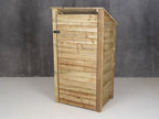 Wooden Garden Tool Storage with Shelf (Roof Sloping Back) W-99cm, H-126cm or 180cm, D-88cm